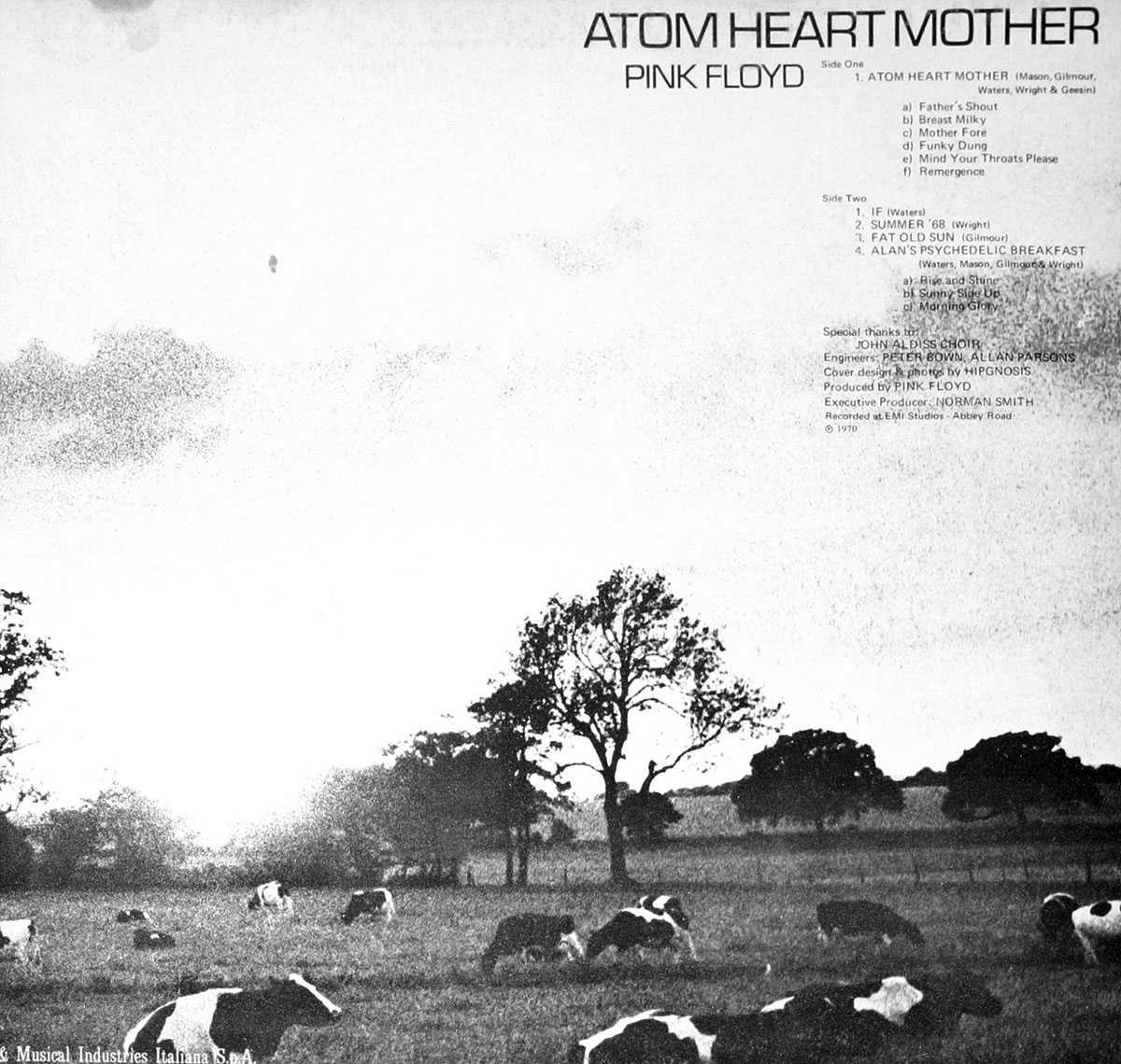 High Resolution Photo #4 PINK FLOYD Atom Heart Italy 1st2nd 